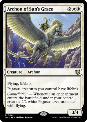 0061 Archon of Sun's Grace R Commander: Wilds of Eldraine