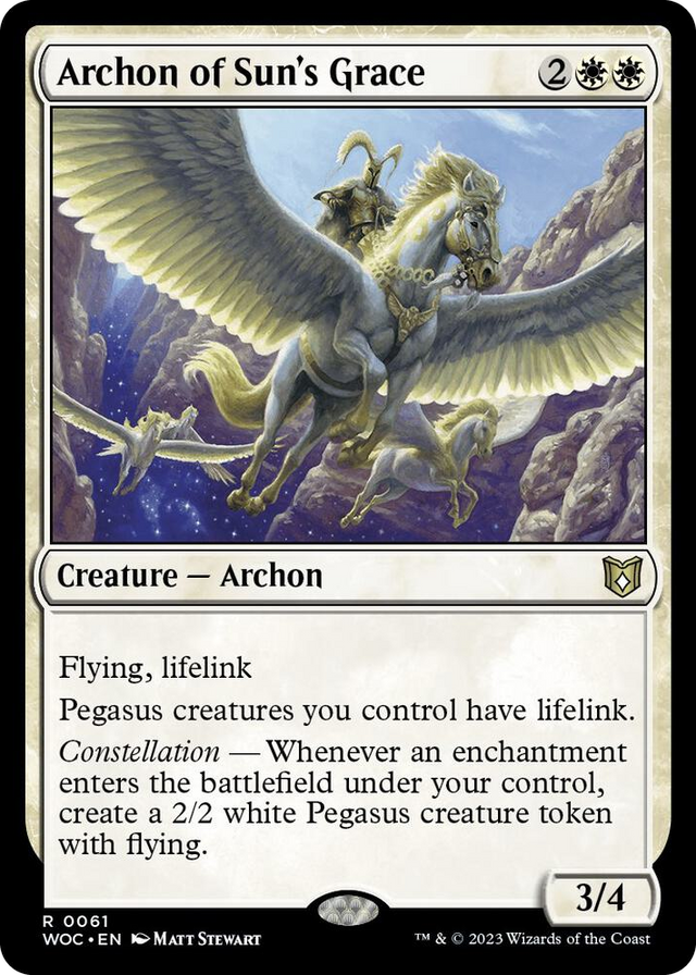 0061 Archon of Sun's Grace R Commander: Wilds of Eldraine