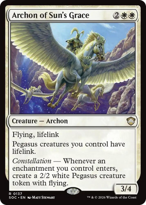 0137 Archon of Sun's Grace R Commander: Secrets of Strixhaven