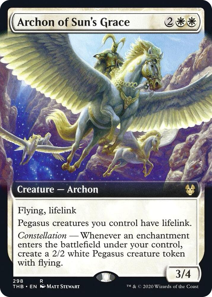 0298 Archon of Sun's Grace (Extended Art) R Theros Beyond Death