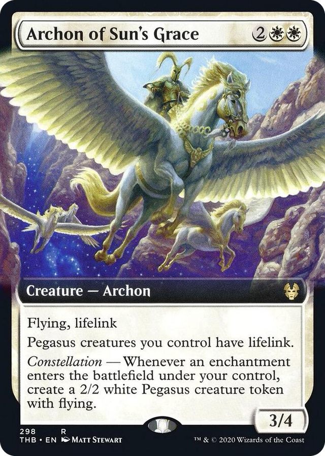 0298 Archon of Sun's Grace (Extended Art) R Theros Beyond Death