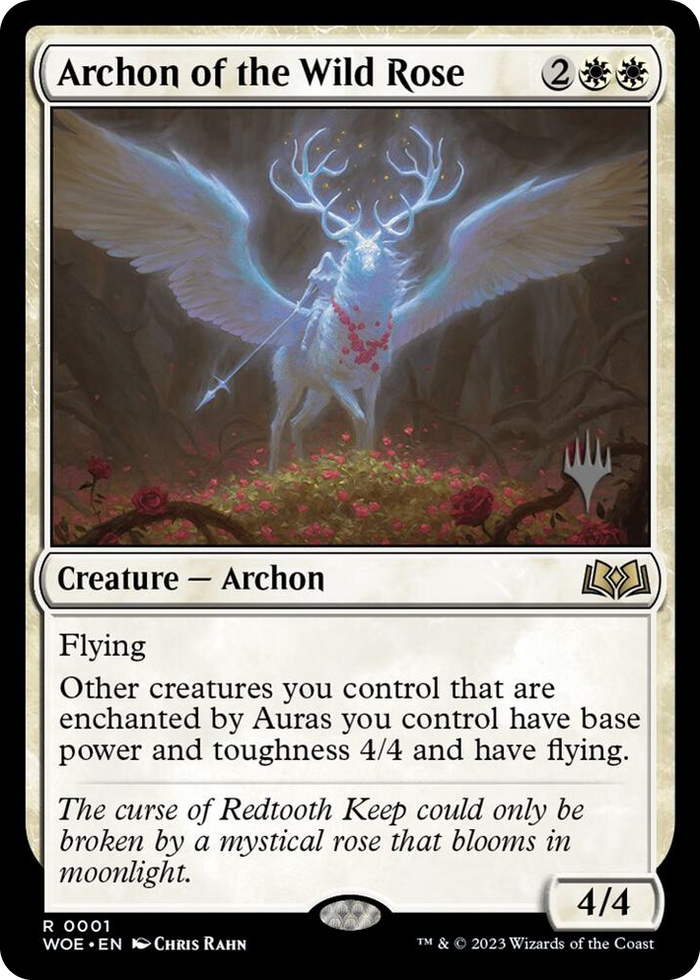 Archon of the Wild Rose #1 R - Promo Pack: Wilds of Eldraine Pokemon card