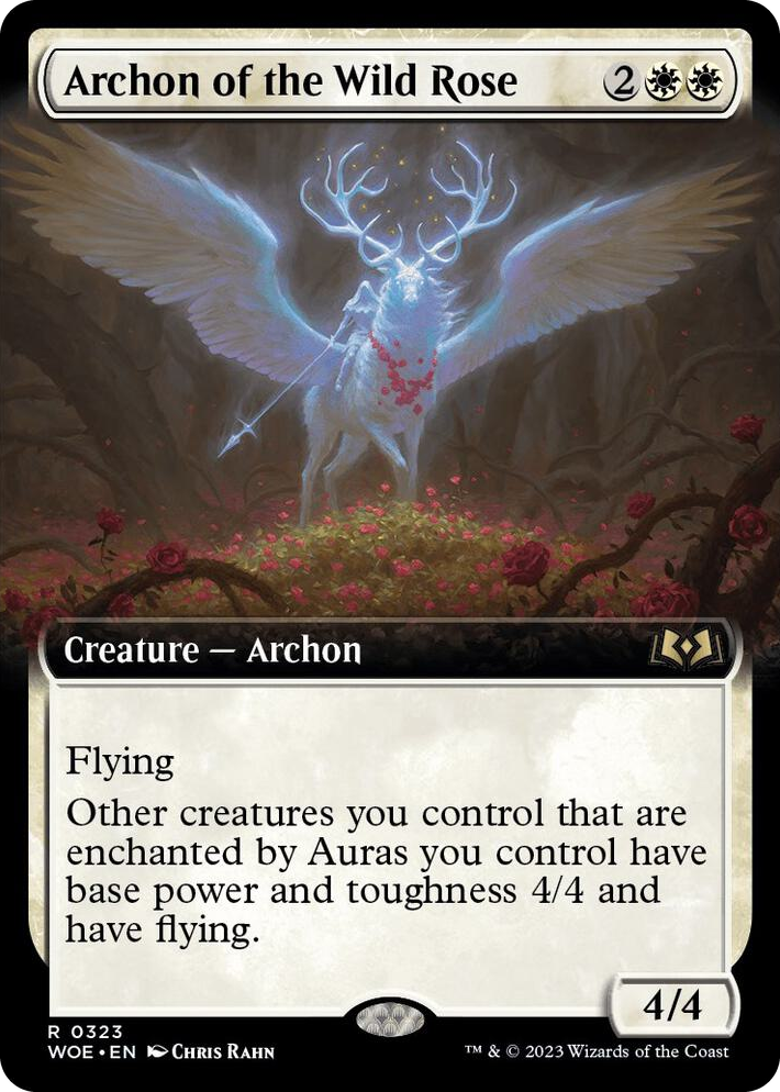 0323 Archon of the Wild Rose (Extended Art) R Wilds of Eldraine