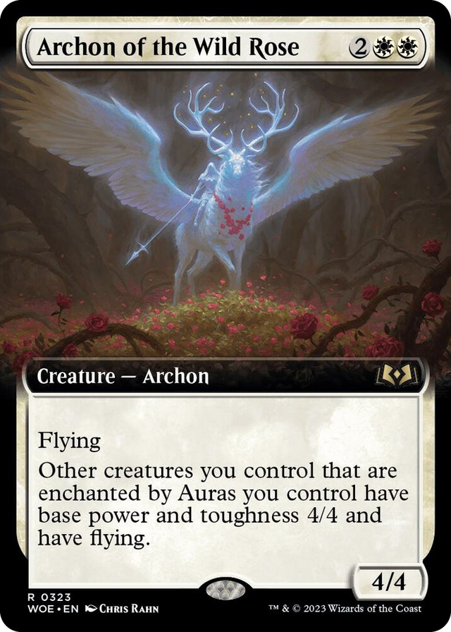 0323 Archon of the Wild Rose (Extended Art) R Wilds of Eldraine