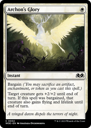 0002 Archon's Glory C Wilds of Eldraine