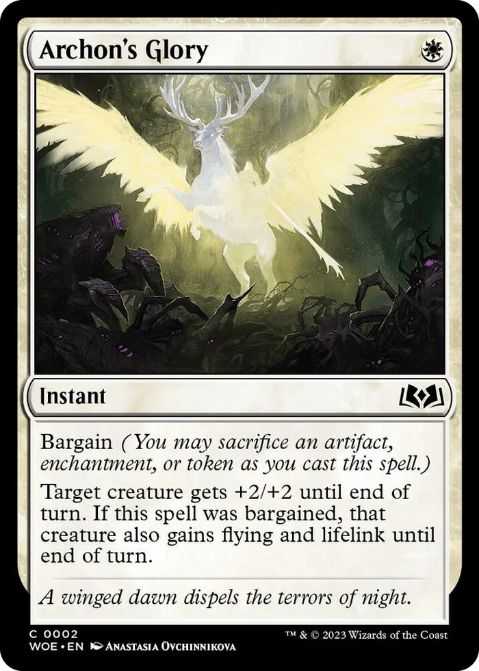 0002 Archon's Glory C Wilds of Eldraine