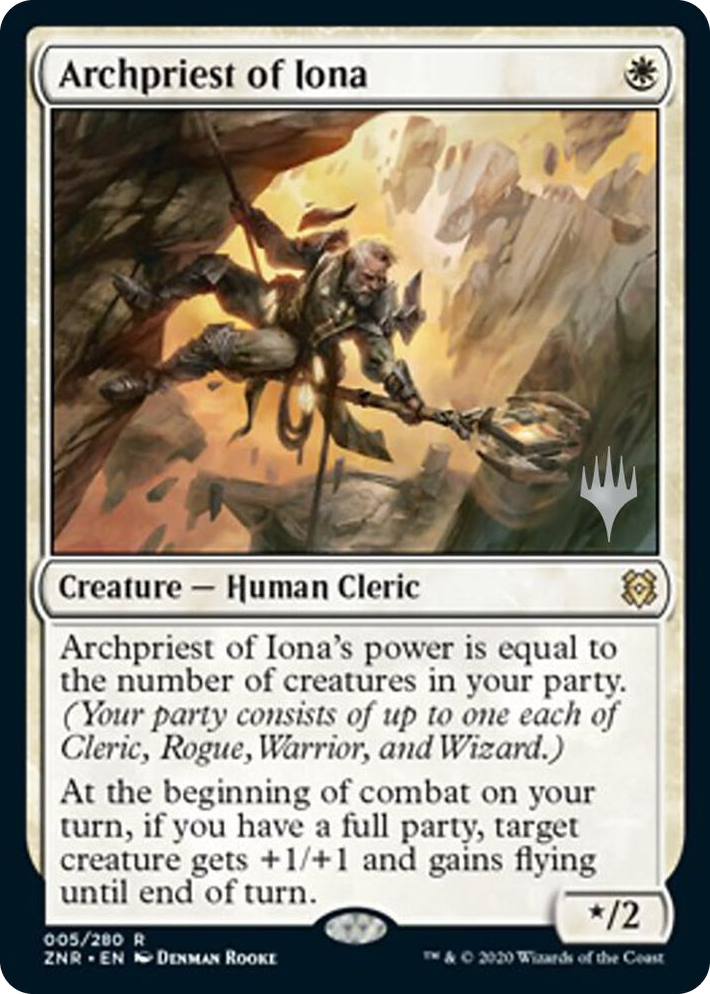 0005 Archpriest of Iona R Promo Pack: Zendikar Rising