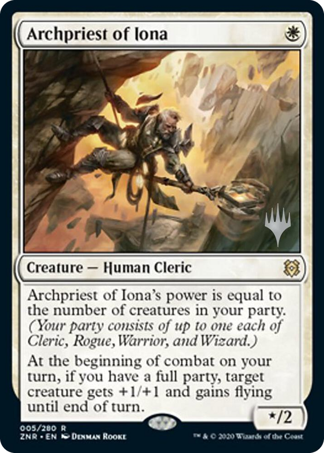 0005 Archpriest of Iona R Promo Pack: Zendikar Rising