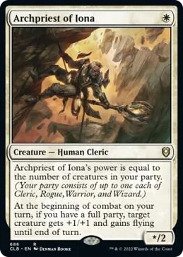 0686 Archpriest of Iona R Commander Legends: Battle for Baldur's Gate