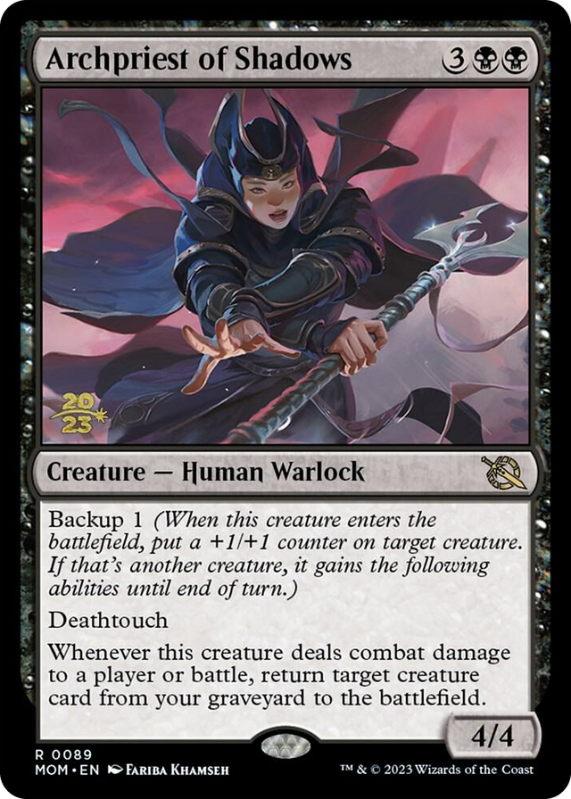 0089 Archpriest of Shadows R Prerelease Cards