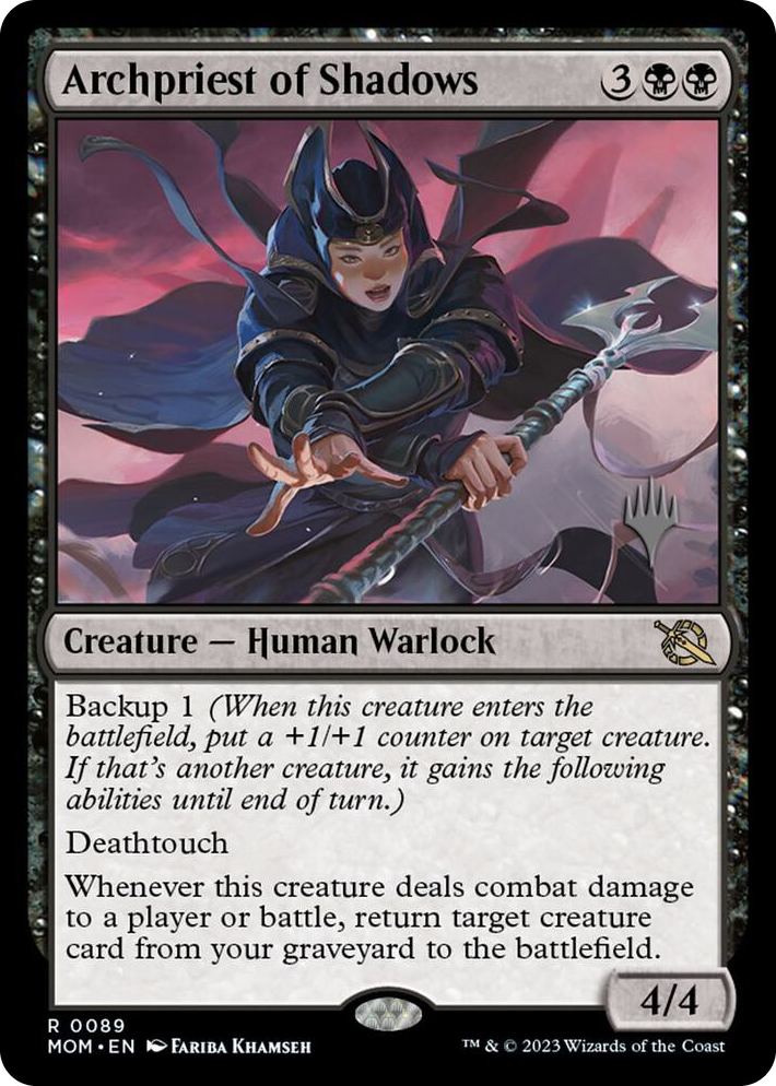 0089 Archpriest of Shadows R Promo Pack: March of the Machine