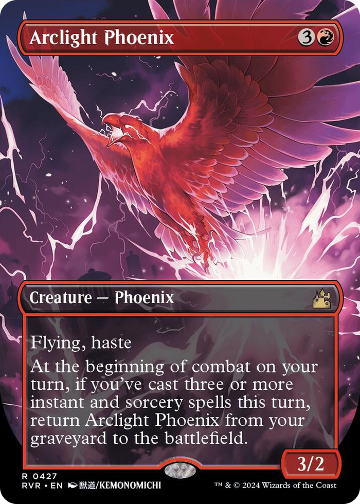 Arclight Phoenix (Anime Borderless) #427 R - Ravnica Remastered Pokemon card
