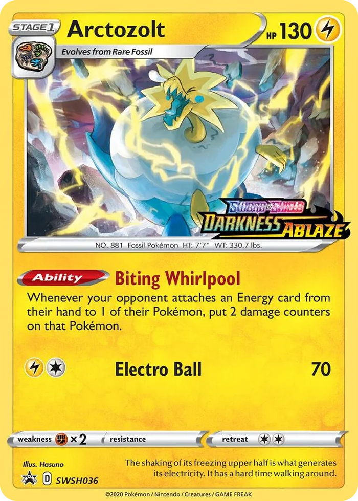 0036 Arctozolt - SWSH036 (Prerelease) Promo Sword & Shield Promo Cards