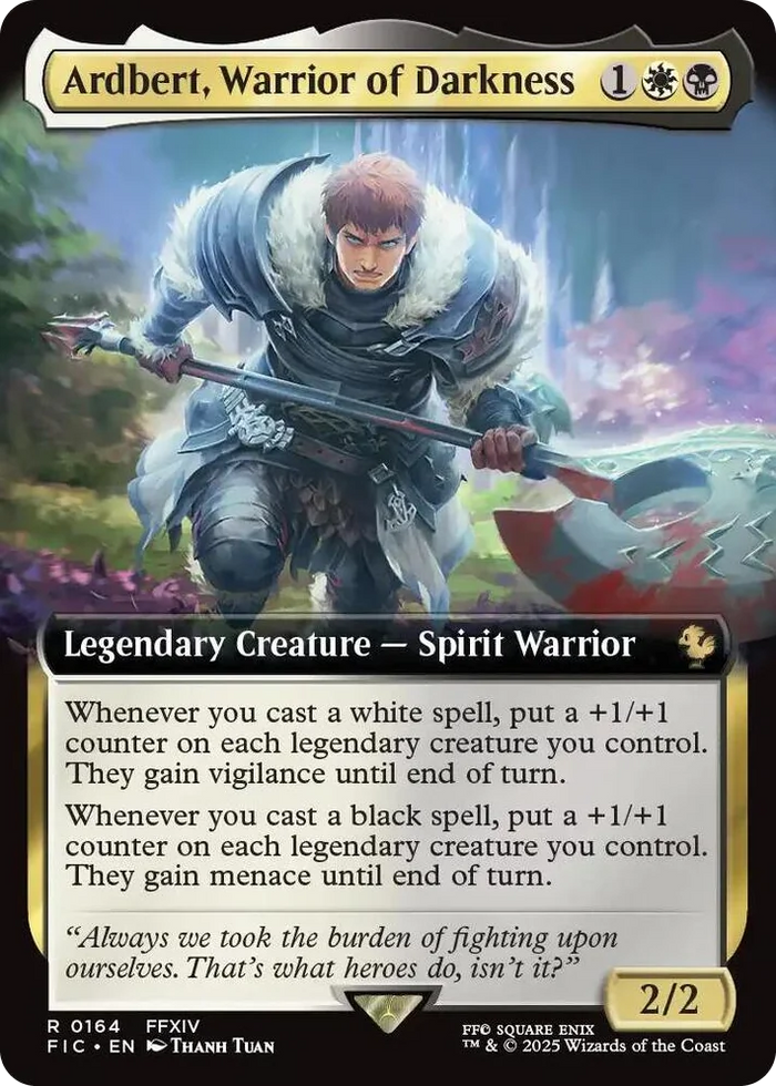 0164 Ardbert, Warrior of Darkness (Extended Art) R Commander: FINAL FANTASY