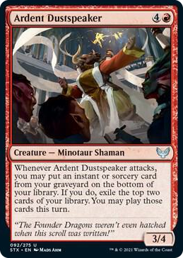 0092 Ardent Dustspeaker U Strixhaven: School of Mages