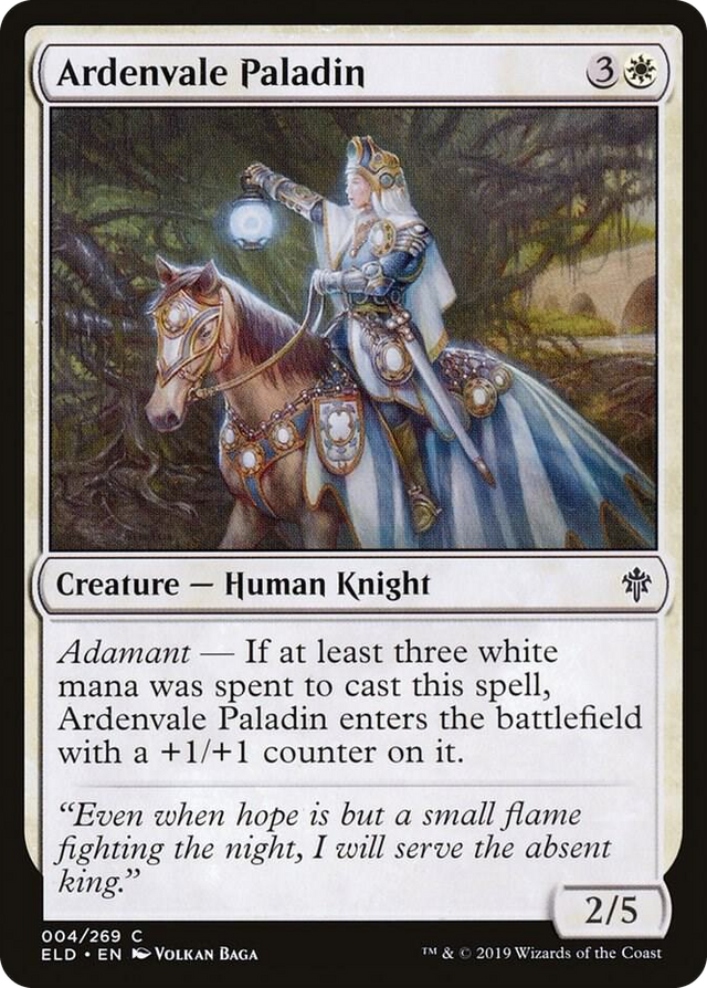0004 Ardenvale Paladin C Throne of Eldraine