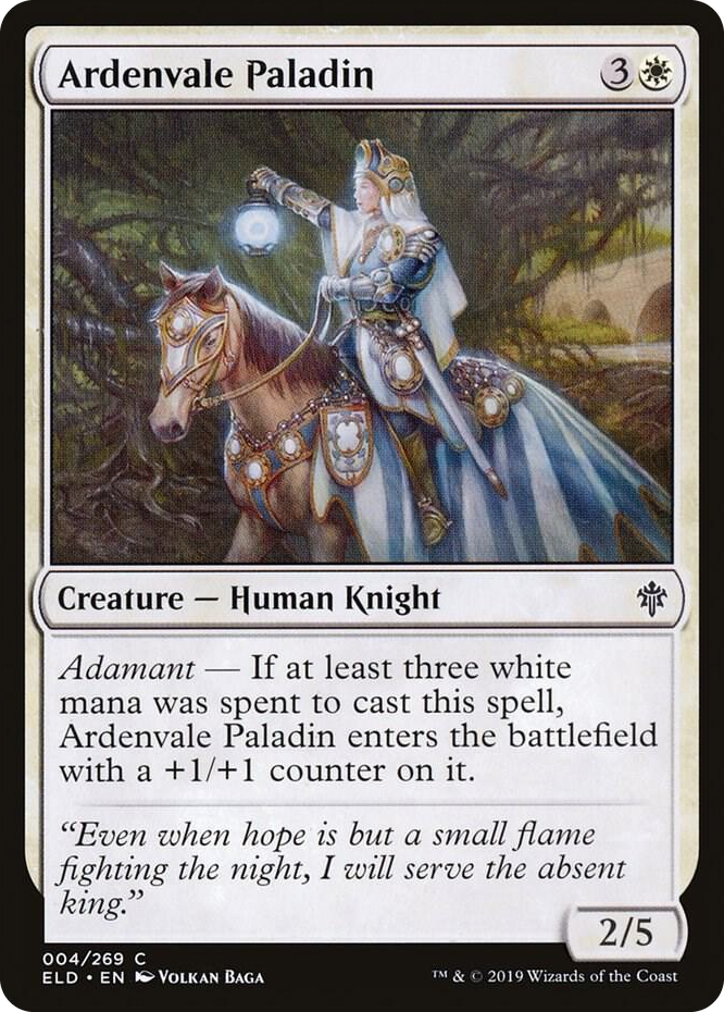 0004 Ardenvale Paladin C Throne of Eldraine