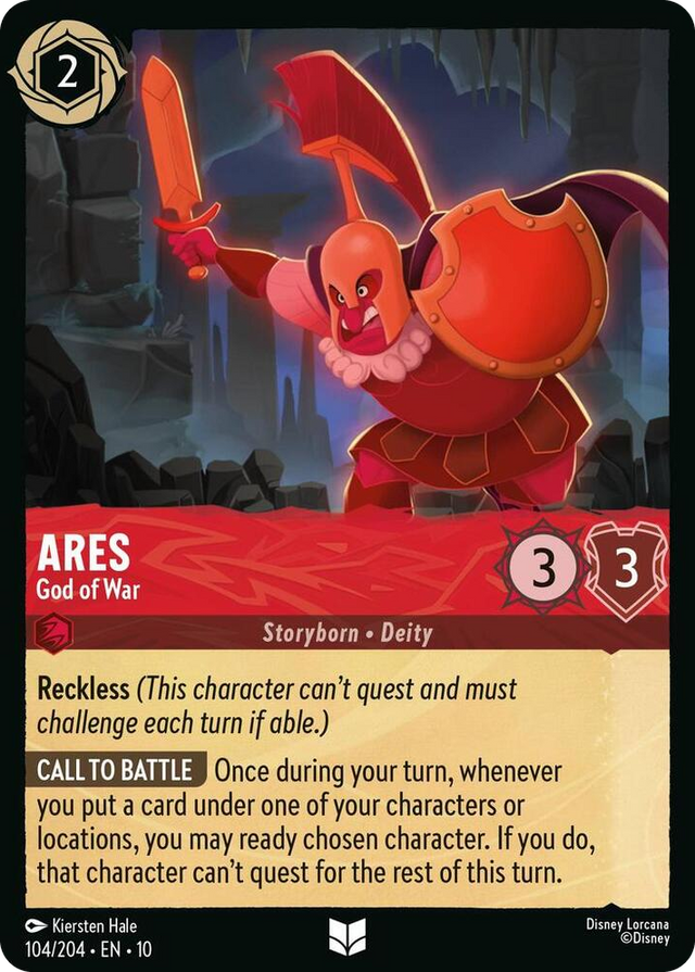 0104 Ares - God of War Uncommon Whispers in the Well