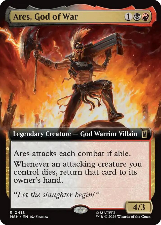 0418 Ares, God of War (Extended Art) R Marvel Super Heroes