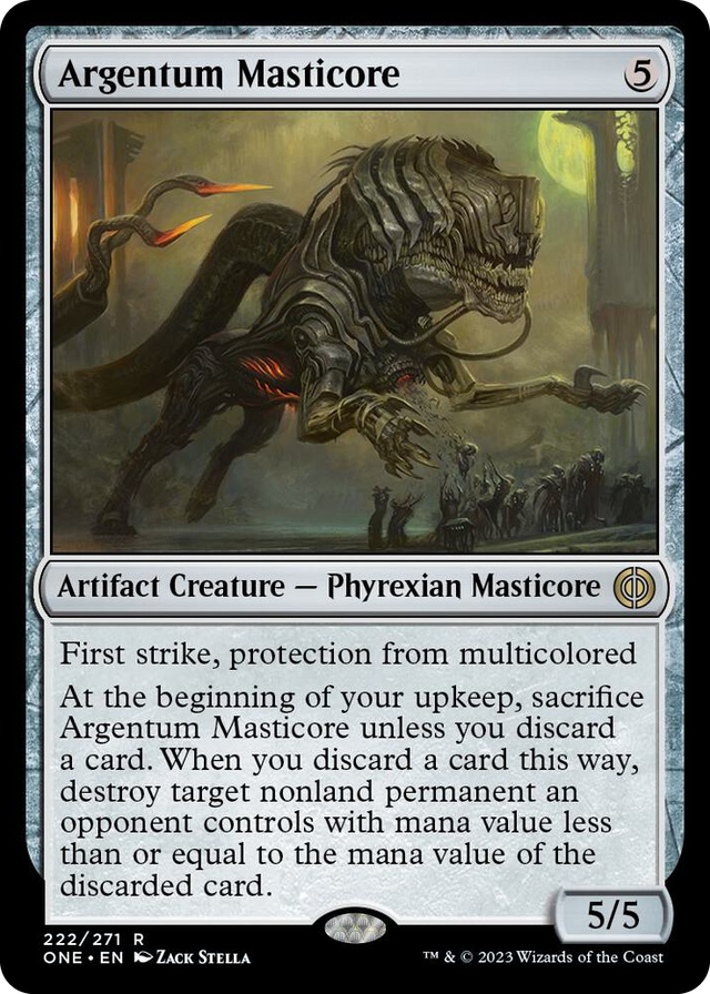 0222 Argentum Masticore R Phyrexia: All Will Be One