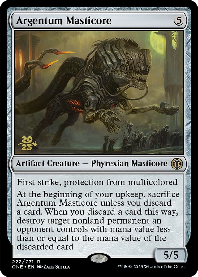 0222 Argentum Masticore R Prerelease Cards