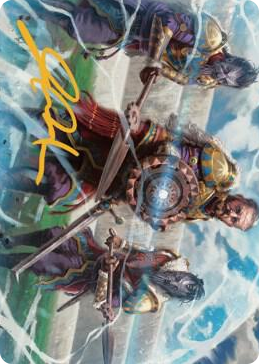 0003 Argivian Phalanx Art Card (Gold-Stamped Signature) S Art Series: Dominaria United