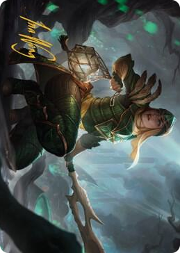 0022 Argothian Opportunist Art Card (Gold-Stamped Signature) S Art Series: The Brothers' War