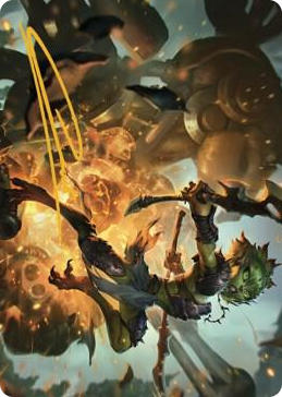 0023 Argothian Sprite Art Card (Gold-Stamped Signature) S Art Series: The Brothers' War