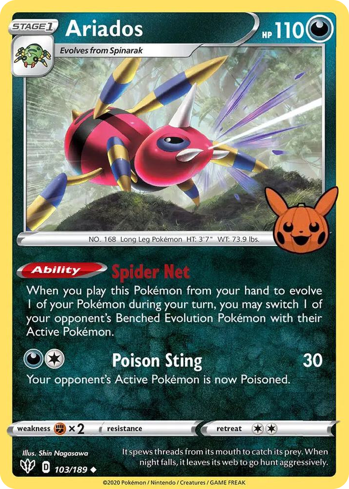 0103 Ariados Promo Trick or Trade BOOster Bundle