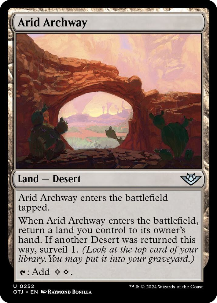 0252 Arid Archway U Outlaws of Thunder Junction