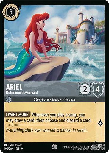 0196 Ariel - Determined Mermaid Common Fabled