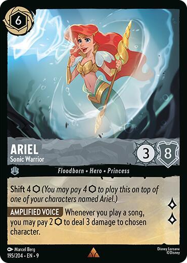 0195 Ariel - Sonic Warrior Rare Fabled