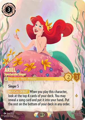 0001 Ariel - Spectacular Singer Promo Disney Lorcana Promo Cards