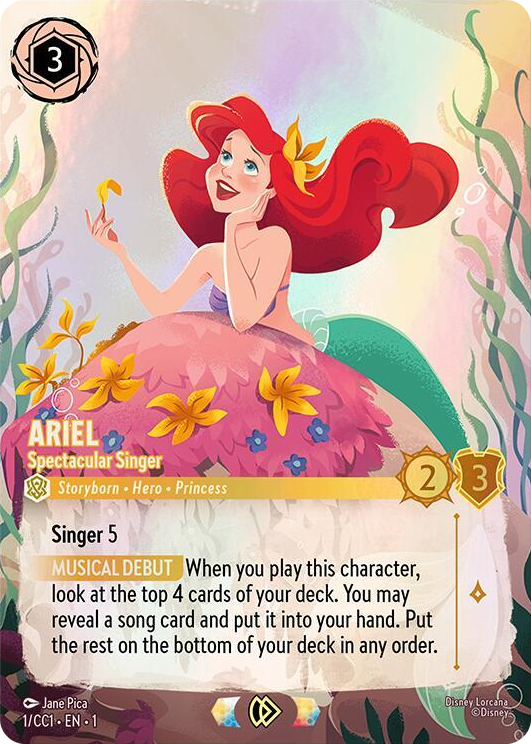 0001 Ariel - Spectacular Singer Promo Disney Lorcana Promo Cards