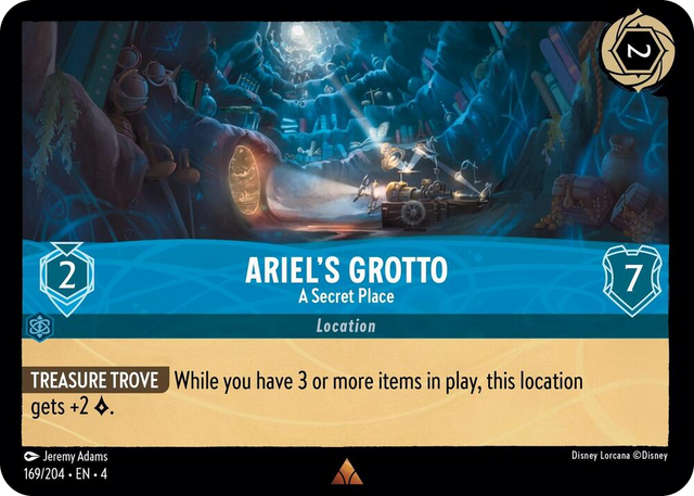 0169 Ariel's Grotto - A Secret Place Rare Ursula's Return