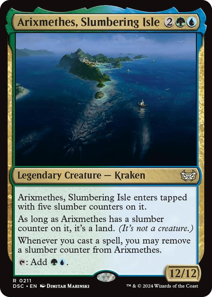 0211 Arixmethes, Slumbering Isle R Commander: Duskmourn: House of Horror