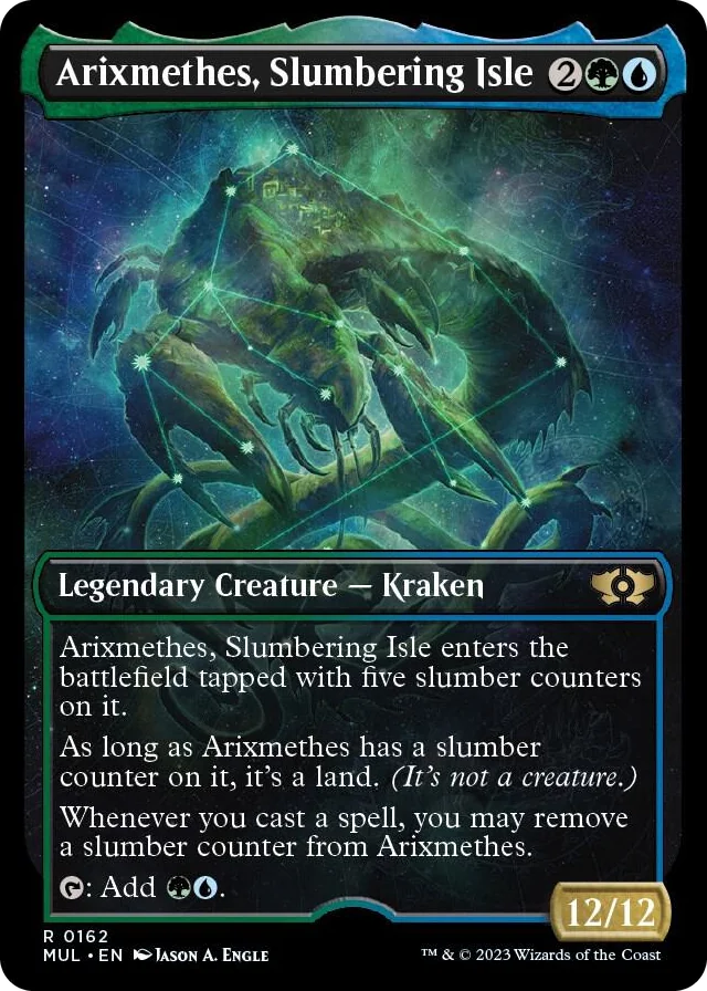 0162 Arixmethes, Slumbering Isle (Halo Foil) R March of the Machine: Multiverse Legends
