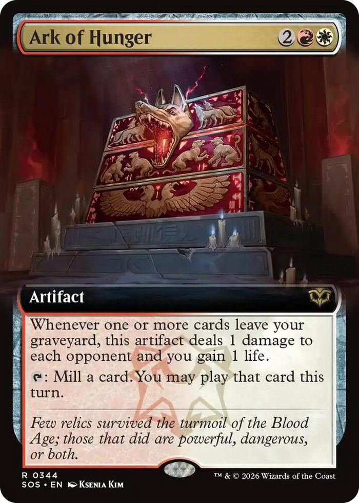 Ark of Hunger (Extended Art) #344 R - Secrets of Strixhaven Pokemon card