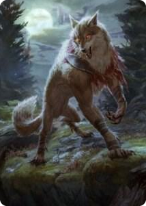 0002 Arlinn, the Moon's Fury Art Card (02/81) S Art Series: Innistrad: Midnight Hunt