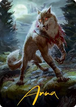 0002 Arlinn, the Moon's Fury Art Card (02/81) (Gold-Stamped Signature) S Art Series: Innistrad: Midnight Hunt