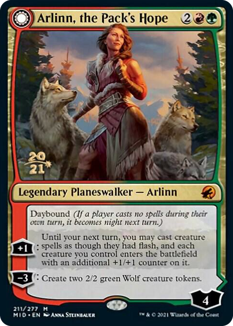 Arlinn, the Pack's Hope #211 M - Prerelease Cards Pokemon card