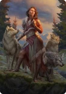0001 Arlinn, the Pack's Hope Art Card (01/81) S Art Series: Innistrad: Midnight Hunt