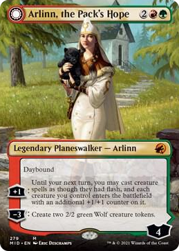 0279 Arlinn, the Pack's Hope (Borderless) M Innistrad: Midnight Hunt