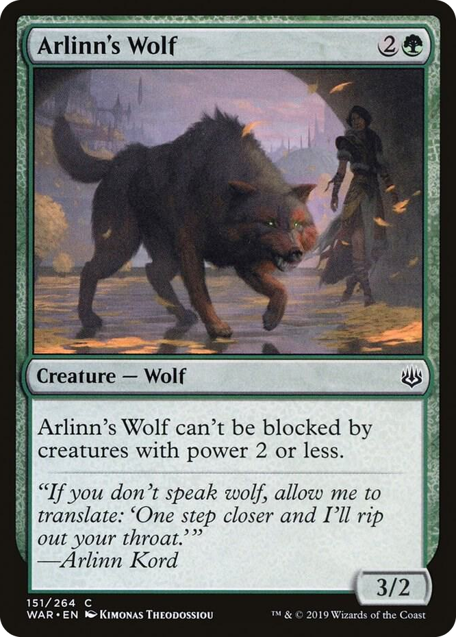 0151 Arlinn's Wolf C War of the Spark