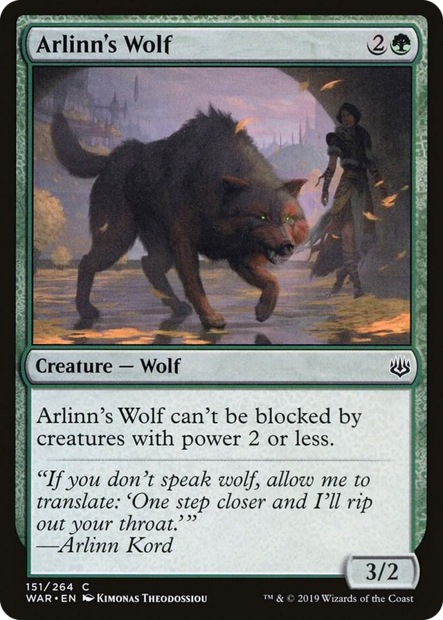 0151 Arlinn's Wolf C War of the Spark