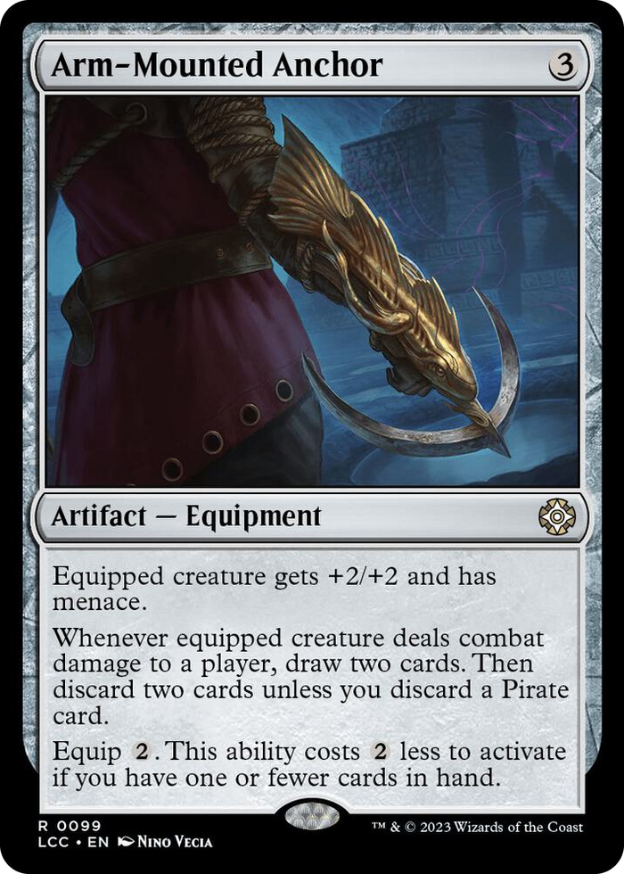 Arm-Mounted Anchor #99 R - Commander: The Lost Caverns of Ixalan Pokemon card