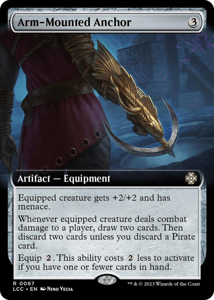 Arm-Mounted Anchor (Extended Art) #67 R - Commander: The Lost Caverns of Ixalan Pokemon card