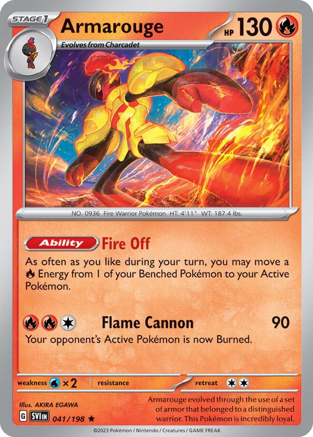 0041 Armarouge - 041/198 (Line Holo) Rare Miscellaneous Cards & Products