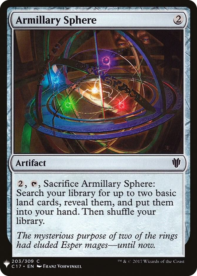 Armillary Sphere #203 C - The List Reprints Pokemon card