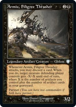 0103 Armix, Filigree Thrasher (Retro Frame) U Commander: The Brothers' War